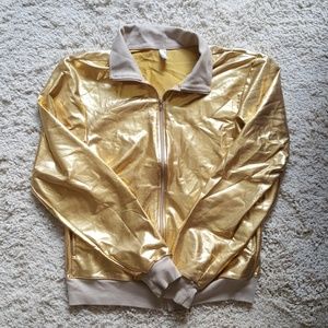 American Apparel Gold Lamé Jacket